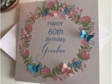 Handmade Birthday Cards for Grandfather Handmade Personalised Birthday Card Mum Grandma Nana