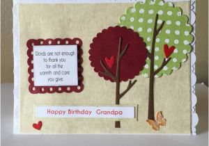 Handmade Birthday Cards for Grandfather Happy Birthday Grandpa Handmade Card Whimsical by