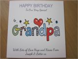 Handmade Birthday Cards for Grandfather Personalised Handmade Birthday Card Grandpa 60th 65th