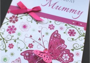 Handmade Birthday Cards for Mom From Daughter A5 Handmade Personalised Floral Birthday Card Mum Nan