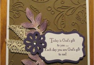 Handmade Birthday Cards for Mom From Daughter Religious Birthday Handmade Card God 39 S Gift Friendship