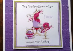 Handmade Birthday Cards for Sister In Law Handmade Personalised Birthday Card Bag Hat Niece Sister
