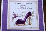 Handmade Birthday Cards for Sister In Law Handmade Personalised Birthday Card Shoe Sister In Law