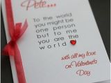 Handmade Birthday Gifts for Husband From Wife A5 Handmade Personalised Love Quote Valentine 39 S Card