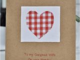 Handmade Birthday Gifts for Husband From Wife Handmade Birthday Card Gorgeous Wife Folksy