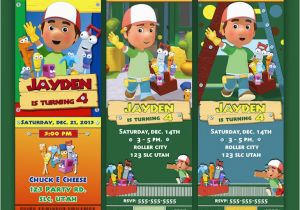 Handy Manny Birthday Invitations Handy Manny Birthday Invitation Tickets by Ekwebdesigns