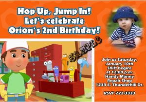 Handy Manny Birthday Invitations Handy Manny Birthday Invitations