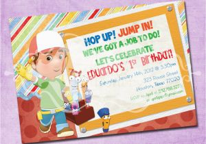 Handy Manny Birthday Invitations Handy Manny Birthday Party Invitation