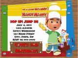 Handy Manny Birthday Invitations Handy Manny Party Invitations top Party themes