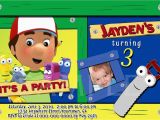 Handy Manny Birthday Invitations Handy Manny Personalized Birthday by Pinkskyprintables On Etsy