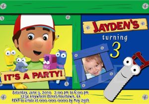 Handy Manny Birthday Invitations Handy Manny Personalized Birthday by Pinkskyprintables On Etsy