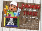 Handy Manny Birthday Invitations Handy Manny Photo Birthday Invitation