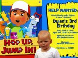 Handy Manny Birthday Invitations Personalized Handy Manny Photo Birthday Invitation Ebay