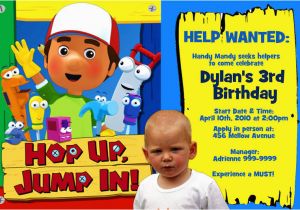 Handy Manny Birthday Invitations Personalized Handy Manny Photo Birthday Invitation Ebay