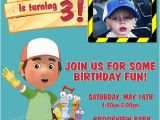 Handy Manny Birthday Invitations Personalized Printable Invitations Cmartistry Handy