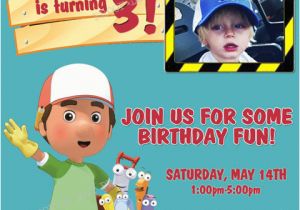 Handy Manny Birthday Invitations Personalized Printable Invitations Cmartistry Handy