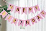 Happy 1/2 Birthday Banner Dovetail Shape Happy Birthday Banner Garland Hanging Photo