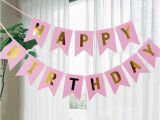 Happy 1/2 Birthday Banner Dovetail Shape Happy Birthday Banner Garland Hanging Photo