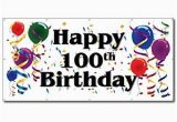 Happy 100th Birthday Banners Amazon Com Happy 100th Birthday 3 39 X 6 39 Vinyl Banner