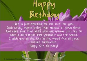 Happy 10th Birthday Quotes Best Birthday Wishes 365greetings Com