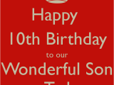 Happy 10th Birthday son Quotes Happy 10th Birthday Quotes Quotesgram