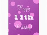 Happy 11th Birthday Girl Happy 11th Birthday Card for Girl Zazzle