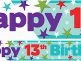 Happy 13th Birthday Banners Teenager Birthday Banners 13th 16th Party Delights