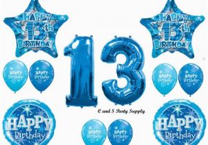 Happy 13th Birthday Decorations Blue 13th Happy Birthday Party Balloons Decorations Supplies
