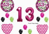 Happy 13th Birthday Decorations Girl 39 S 13th Happy Birthday Party Balloons Decoration
