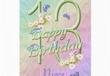 Happy 13th Birthday Niece Quotes Birthday Card for Niece Quotes Quotesgram