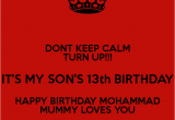 Happy 13th Birthday son Quotes Happy 13th Birthday son Quotes Quotesgram