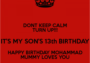 Happy 13th Birthday son Quotes Happy 13th Birthday son Quotes Quotesgram