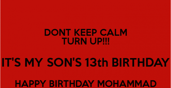 Happy 13th Birthday son Quotes Happy 13th Birthday son Quotes Quotesgram