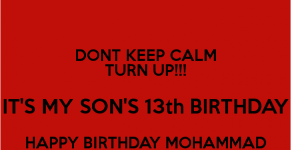 Happy 13th Birthday to My son Quotes Happy 13th Birthday son Quotes Quotesgram