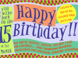 Happy 15th Birthday Quotes Funny Happy 15th Birthday Quotes Quotesgram