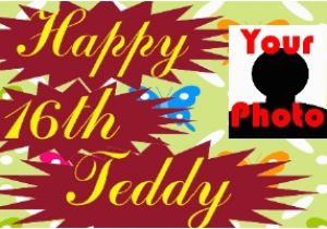 Happy 16th Birthday Banner Printable Happy 16th Birthday Banners with Photo Custom Vinyl Signs