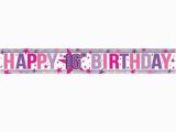 Happy 16th Birthday Banners Happy 16th Birthday Pink Banner 2 7m