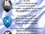 Happy 16th Birthday Quotes for son Personalised Poem Print 16th Birthday son Poem Ebay