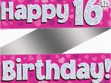 Happy 16th Birthday son Banner Holographic Happy 16th Birthday Banner Buy Helium