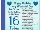 Happy 16th Birthday to My son Quotes Sixteen Birthday Wishes for son Wishes Greetings