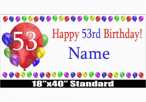 Happy 17th Birthday Banners 53 Happy Birthday Party Supplies 53rd Birthday Balloon