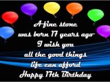 Happy 17th Birthday Wishes Quotes 17th Birthday Wishes Birthday Messages for 17 Year Olds