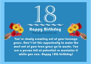 Happy 18 Birthday son Quotes 18th Birthday Wishes Messages and Greetings