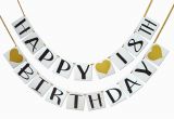 Happy 18th Birthday Banner Free Amazon Com Gold Happy Birthday Cake topper 18th Number