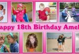 Happy 18th Birthday Banner Free Personalised Birthday Banners with Photographs