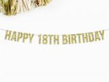 Happy 18th Birthday Banners Printable Happy 18th Birthday Banner 18th Birthday Party Decorations