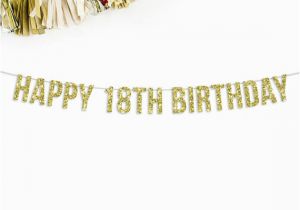 Happy 18th Birthday Banners Printable Happy 18th Birthday Banner 18th Birthday Party Decorations