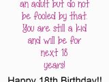 Happy 18th Birthday Daughter Quotes Funny Quotes for Boys 18th Birthday Quotesgram
