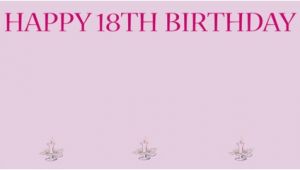 Happy 18th Birthday Facebook Banner 18th Pink Birthday Cake Personalised Banner Partyrama Co Uk