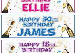 Happy 18th Birthday Facebook Banner 2 Personalised Birthday Party Banners 16th18th 21st 30th